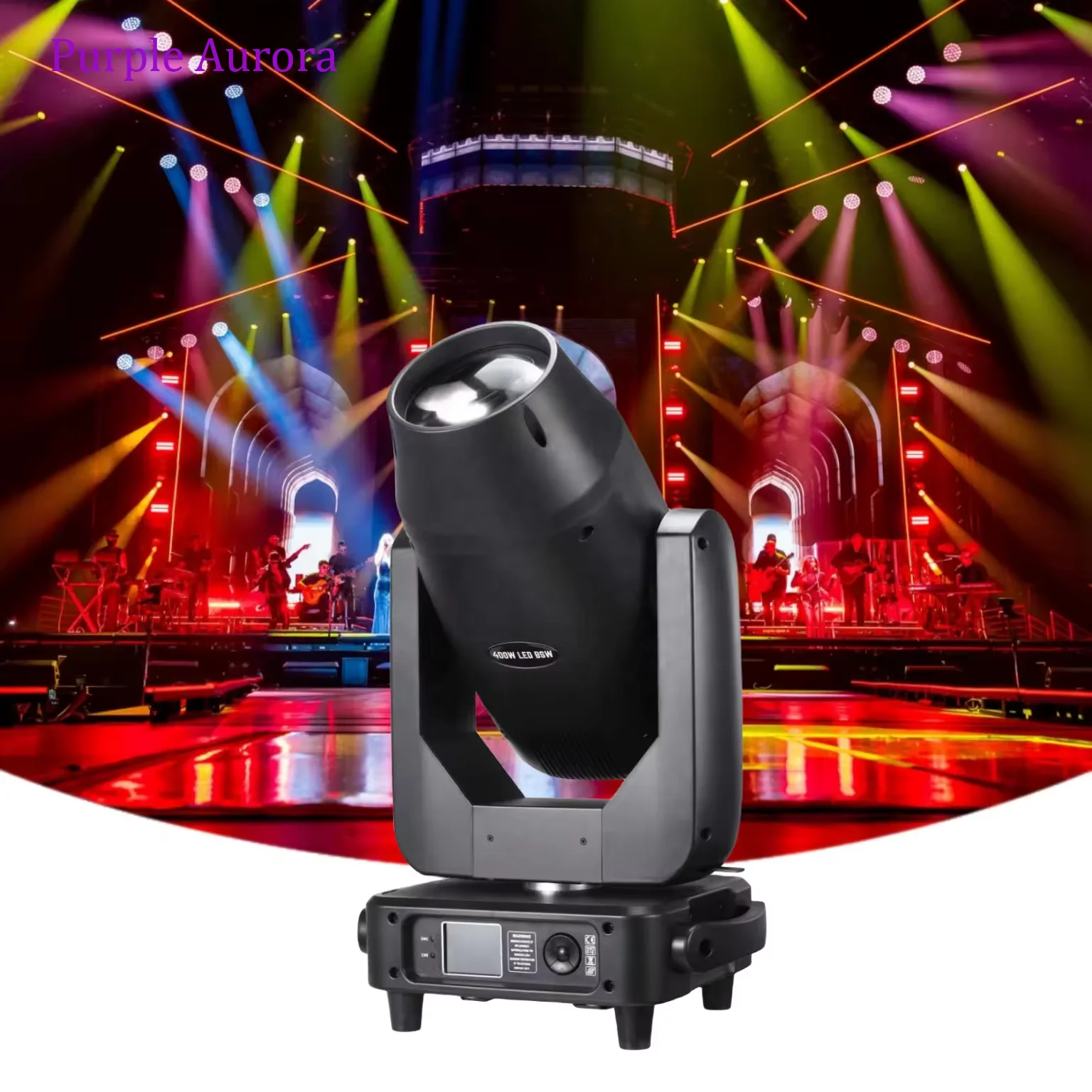 Professional 400W CMY CTO Beam Spot Wash 3 In 1 Laser Moving Head LED Stand Stage Lights Set Lighting Equipment