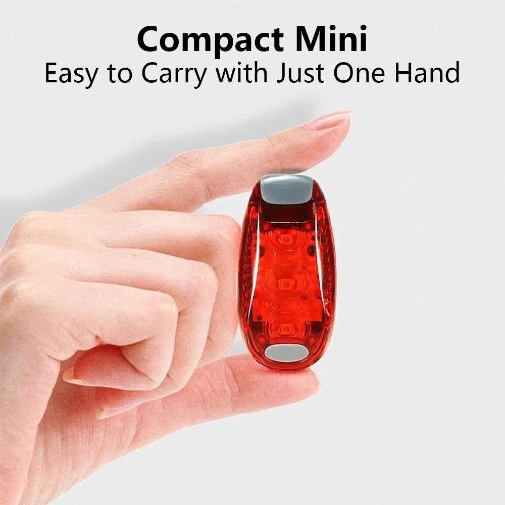 LED bicycle safety taillights, outdoor running helmets, backpacks, flashing warning night lights