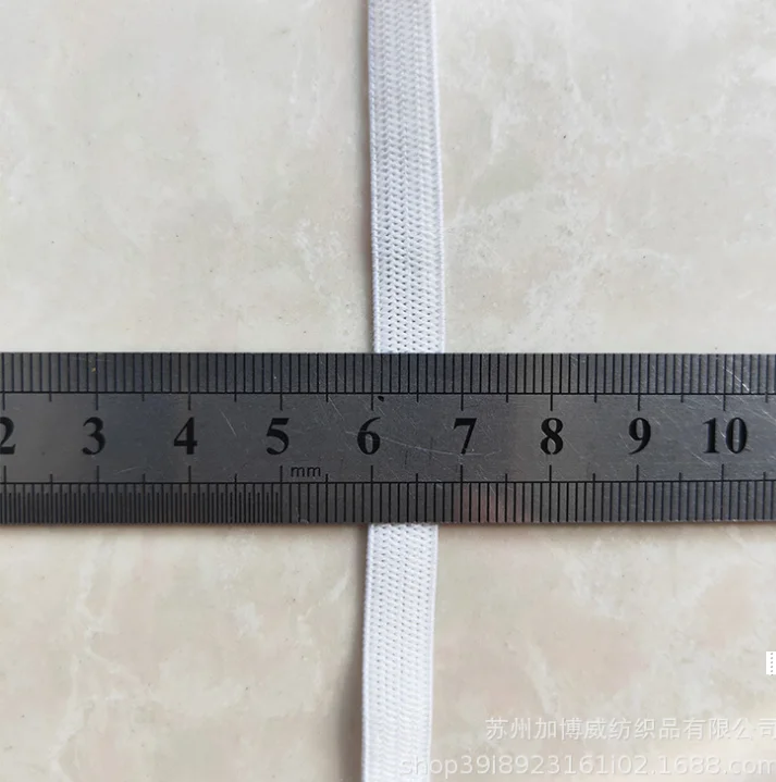 10mm Sewing Elastic Band Colourful High Elastic Fiat Rubber Band Waist Band Stretch Rope Elastic Ribbon