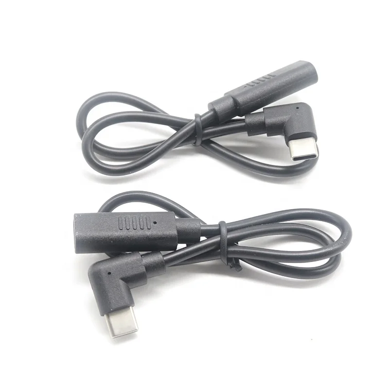 Удлинительный кабель для быстрой зарядки 90 градусов USB C папа к Type c