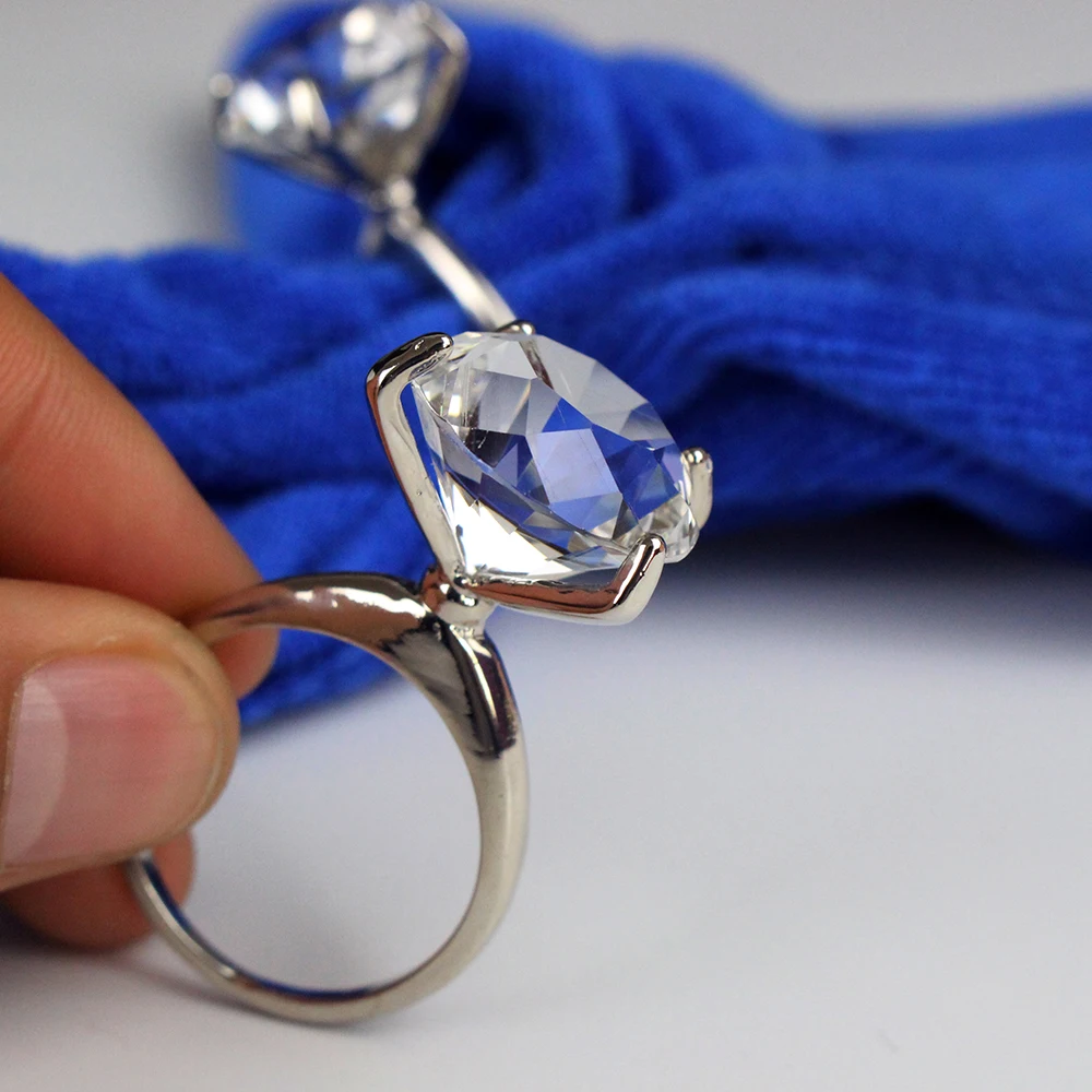 Лидер продаж кольцо со сверкающими бриллиантами Хрустальный держатель для салфеток украшение свадебного банкета вечеринки обеденного стола