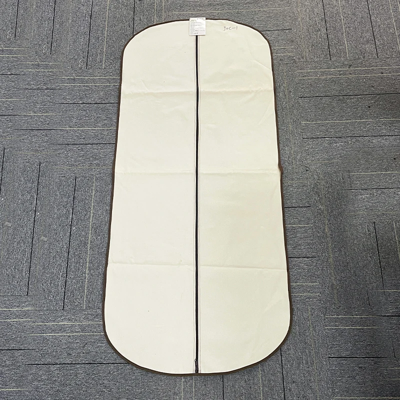 Wholesale Cheap Eco Friendly Reusable Customized 100% Organic Natural Cotton Canvas Muslin White Suit Garment Bag Cover