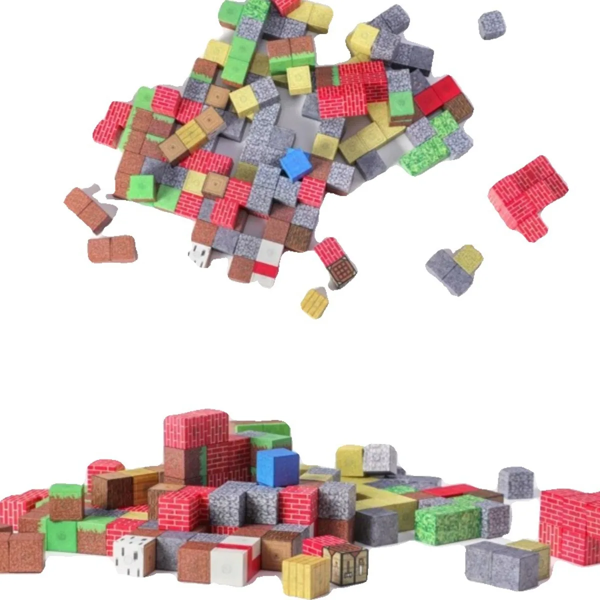 New design Build my crafts 2cm Magnet World Magnetic Tiles Building STEM Toys for Boys Girl Kids Toddler Toys for 3+ Years Old