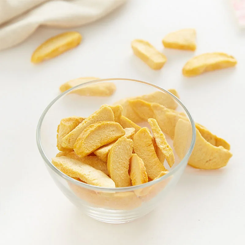 Замороженные фрукты, закуски, куски, без глютена, лиофилизирующий персик