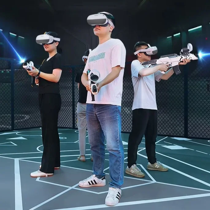 Hot Selling Multiplayer Walker Arcade Game Interactive Shooting Walking Gaming VR Simulator Machine For Escape Room