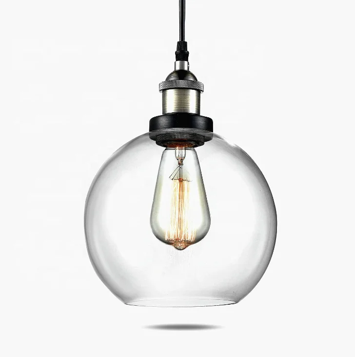 Modern Glass Pendant Lights Industrial Style Pendant Lamp Edison Lighting hanging Dining room lamps