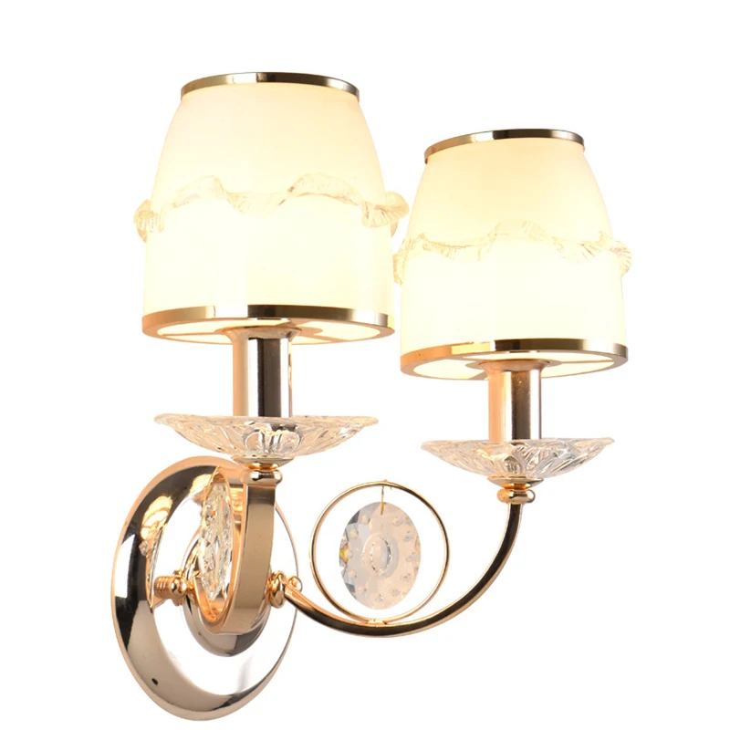
 New Arrival Home Hotel Decorative Indoor Luxury Double Heads LED Crystal Wall Lights  