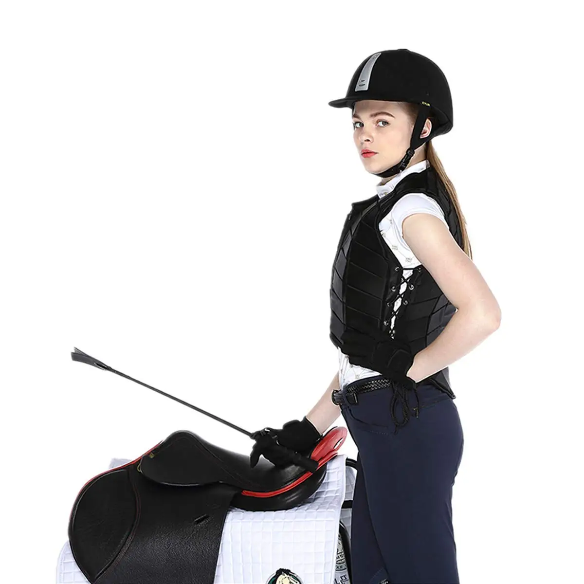 Horse Riding Safety Vest Jacket Body Protector Equestrian Padded Jacket Outdoor Gear Clothing