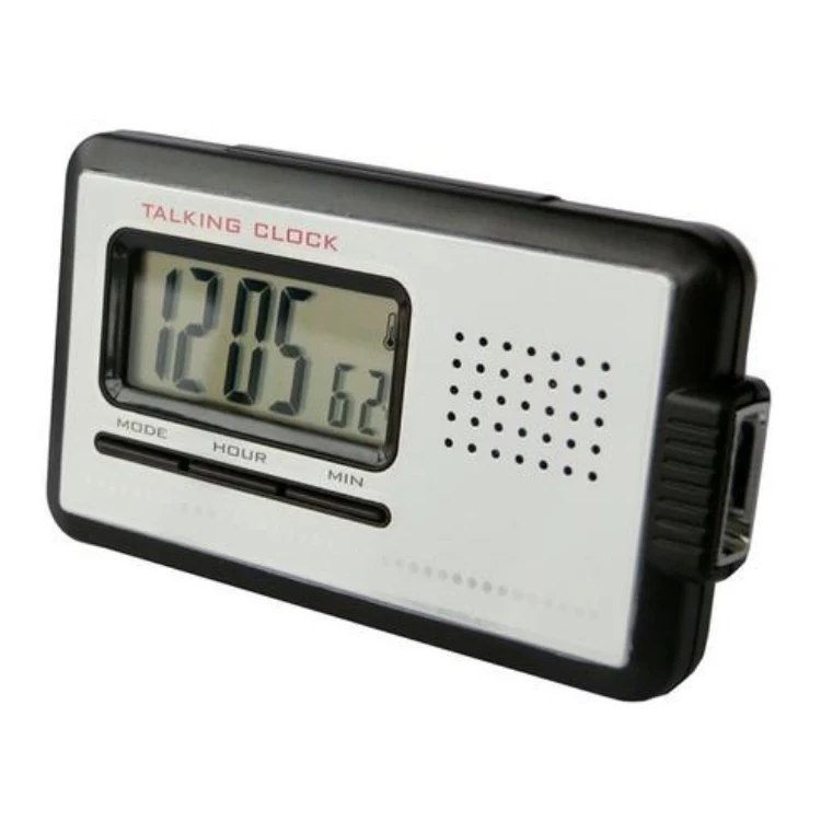 Competitive Factory Price LCD Talking Desk Clock Alarm Digital Clock Flashlight Talking Alarm Clock For Home And Office
