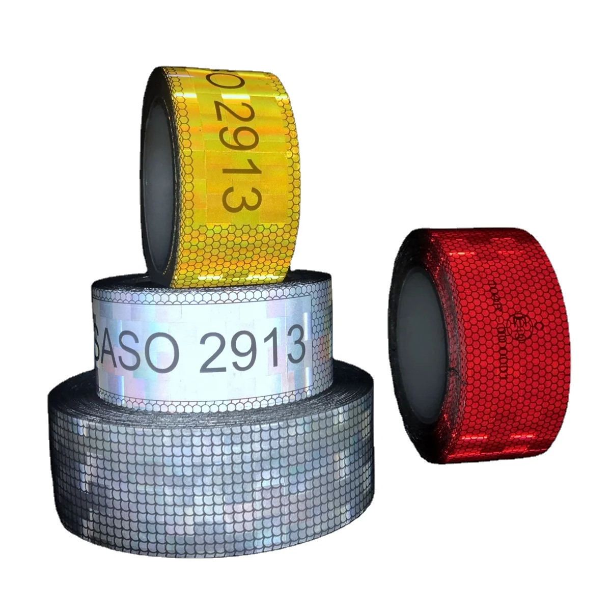 Saudi SASO 2913 Approved Yellow Reflective Tape - Superior Adhesion for Vehicle Safety