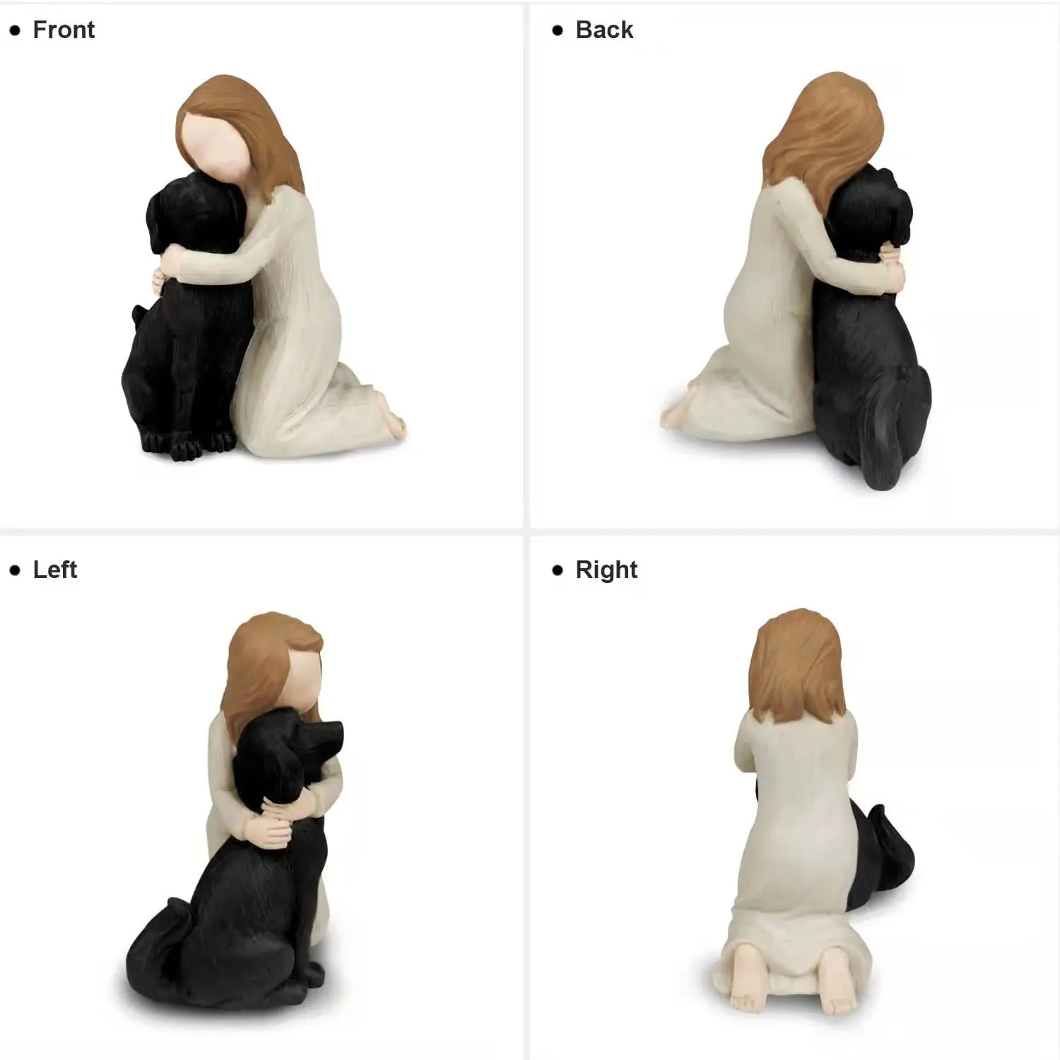 Factory Supplier Custom Lovely Angel With Dog High Quality Angel Resin Crafts