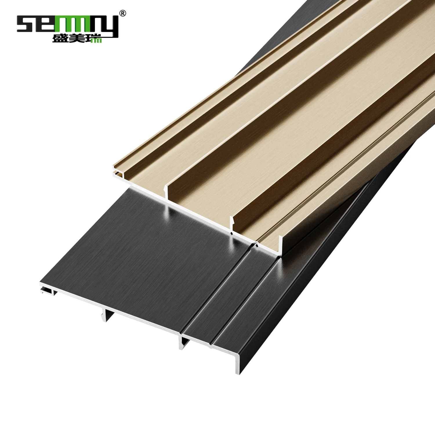 Hot sale metal decorative aluminium profile wall corner guards black aluminium floor skirting boards