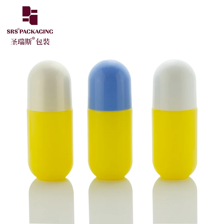 SRS Packaging Round Bottom 50ml  Deodorant Containers Cosmetic Plastic Roll On Bottle