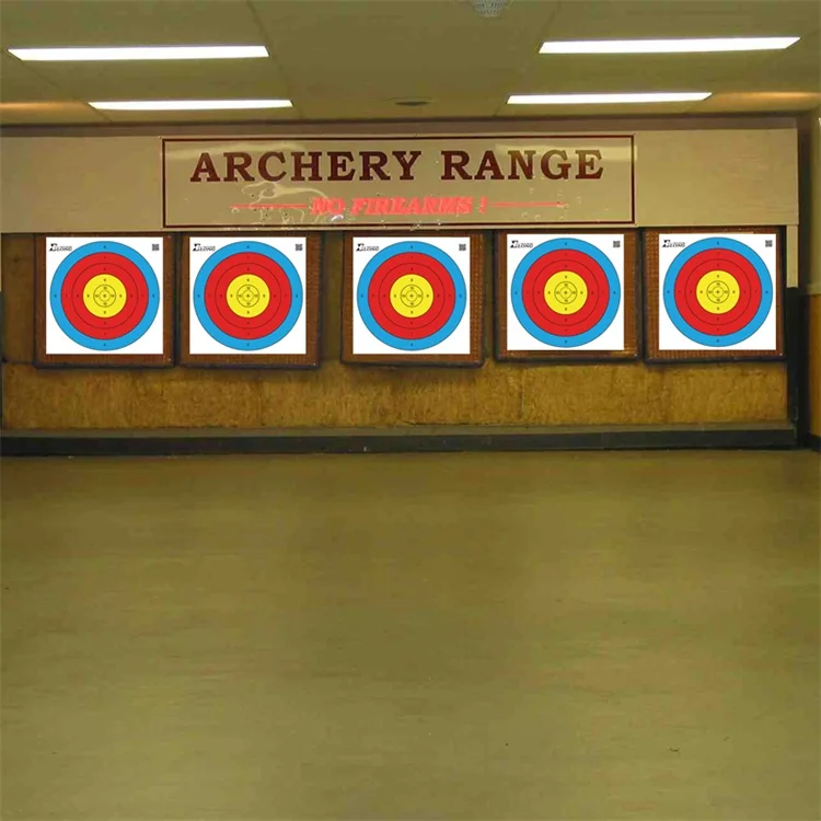 Elong Archery Target Paper 60cm 40cm 3 Spot Standard 6-10 Rings Full Face Indoor Shooting Practice Training Target Paper