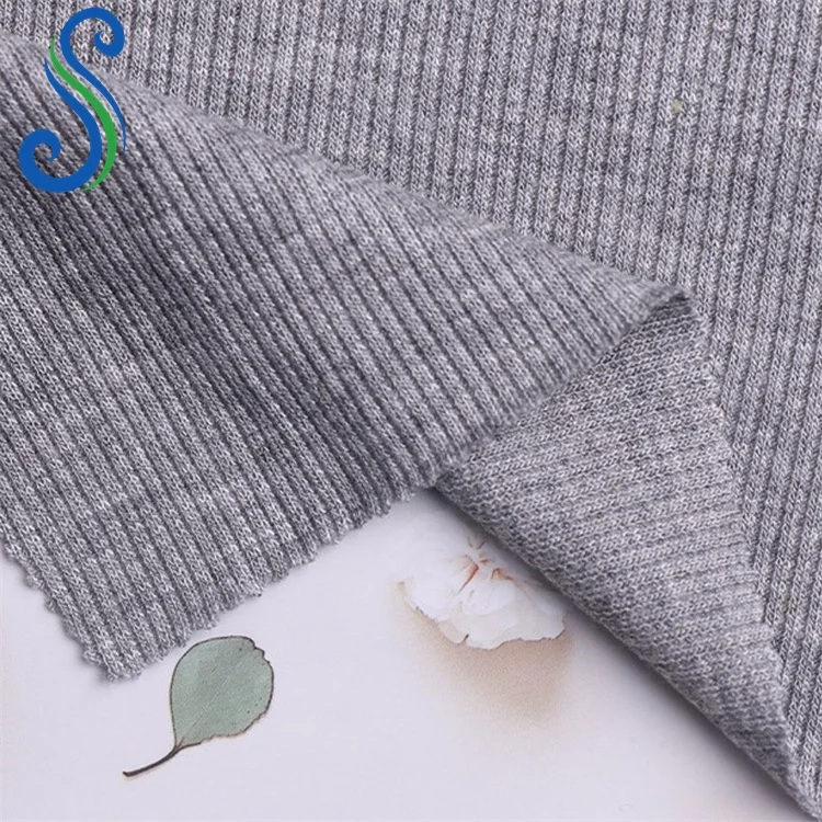 130Cm Organic 94%Bamboo 6%Spandex 2x2 Rib Fabric for Baby Clothes Cuff