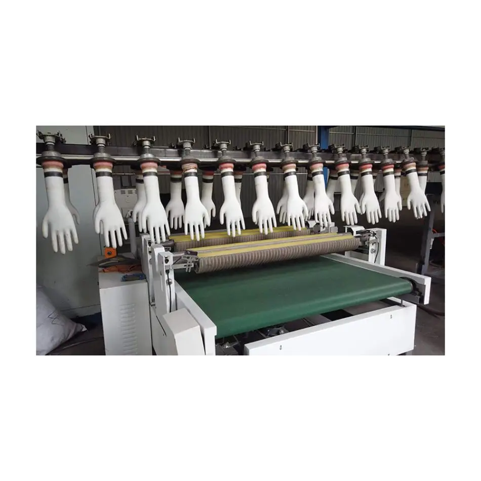 Wholesale Custom Logo Grey Iron And Steel Material Latex Glove Production Line