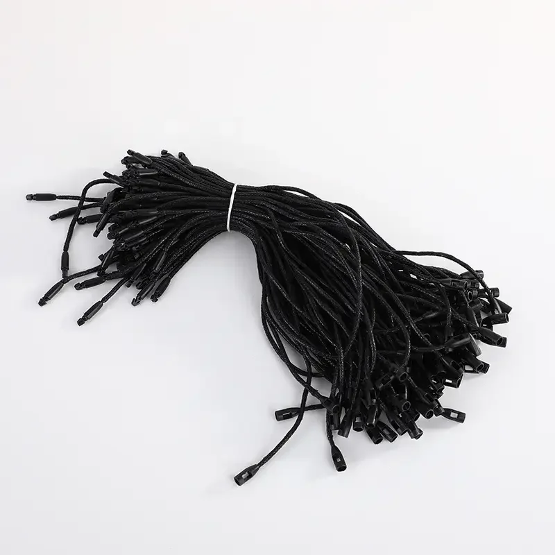 Wholesale cheap hang tag string custom hang tag loop Plastic seal string for garment