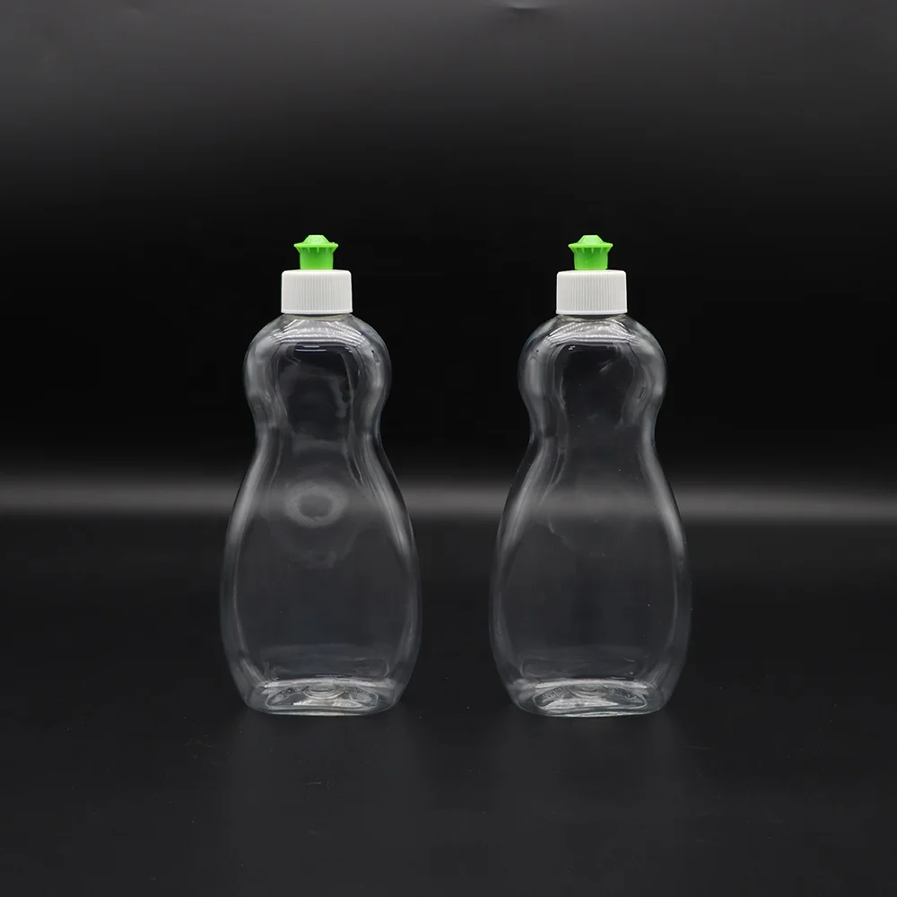 Пластиковая бутылка для жидкого моющего средства мытья посуды PET clear 500 мл от производителя