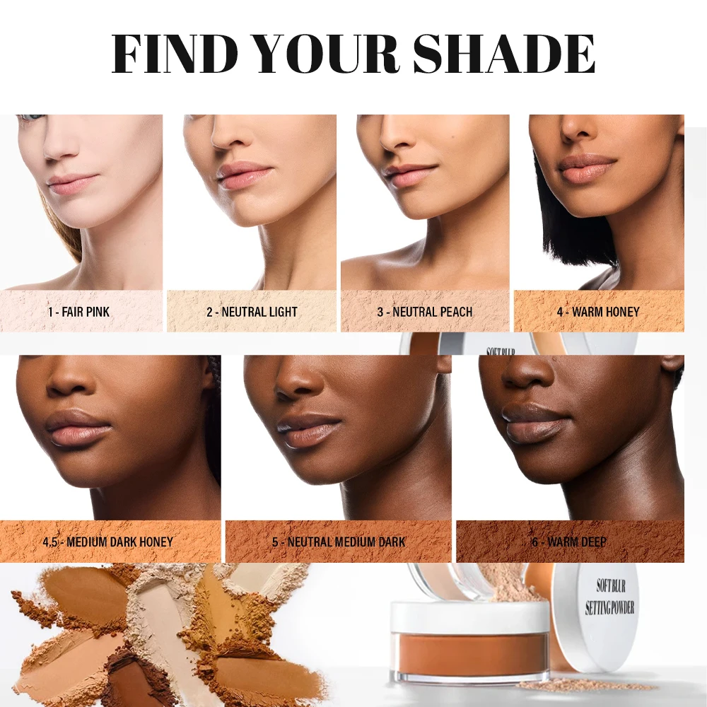 OEM Control Loose Long-lasting Air Setting Powder Waterproof Face Makeup with Oil-Control Concealer Loose Setting Powder