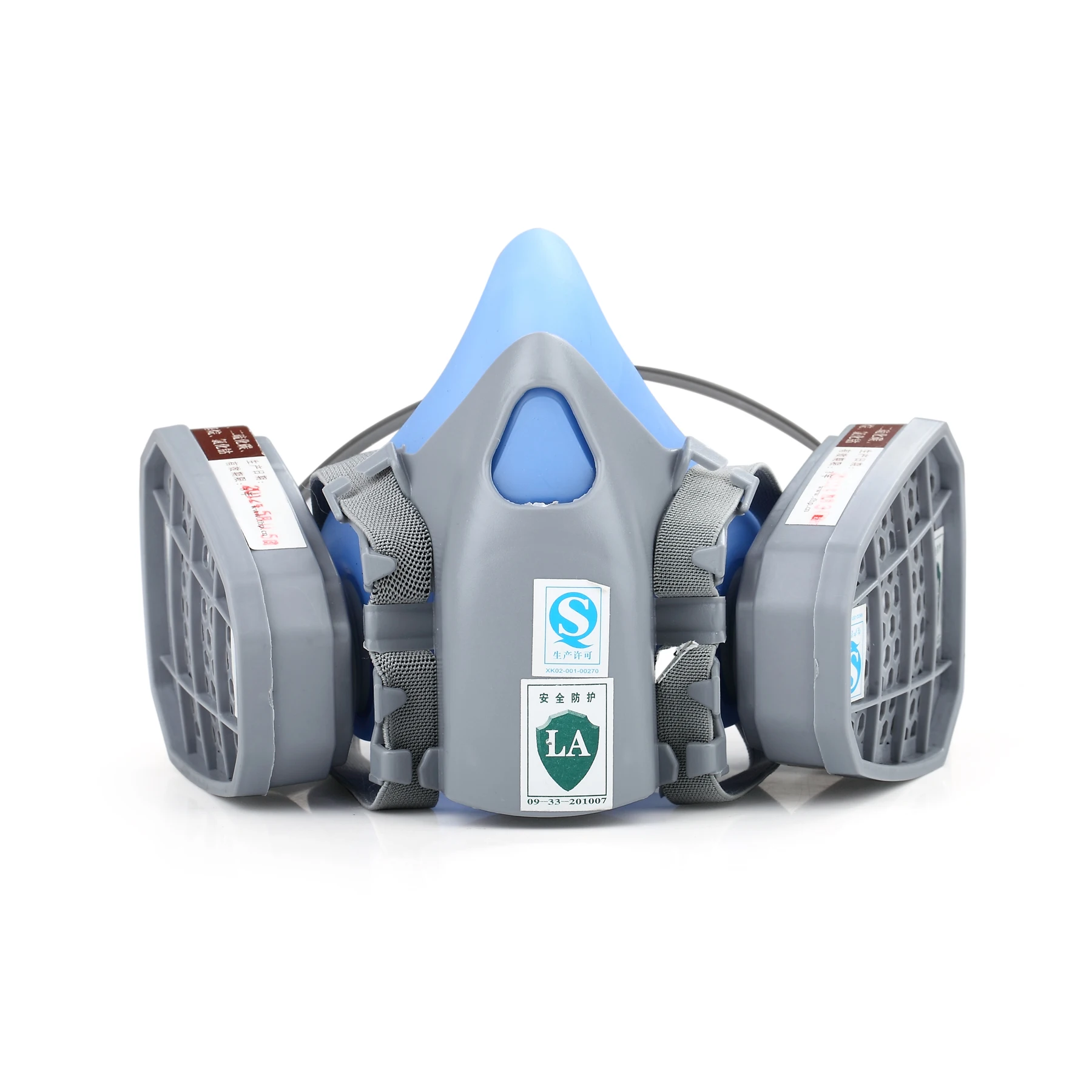 2024new Style Respirator Chemical Gas Mask Half Face Anti Toxic Dust Gas Custom TPE Material Dual Cartridge Handsome