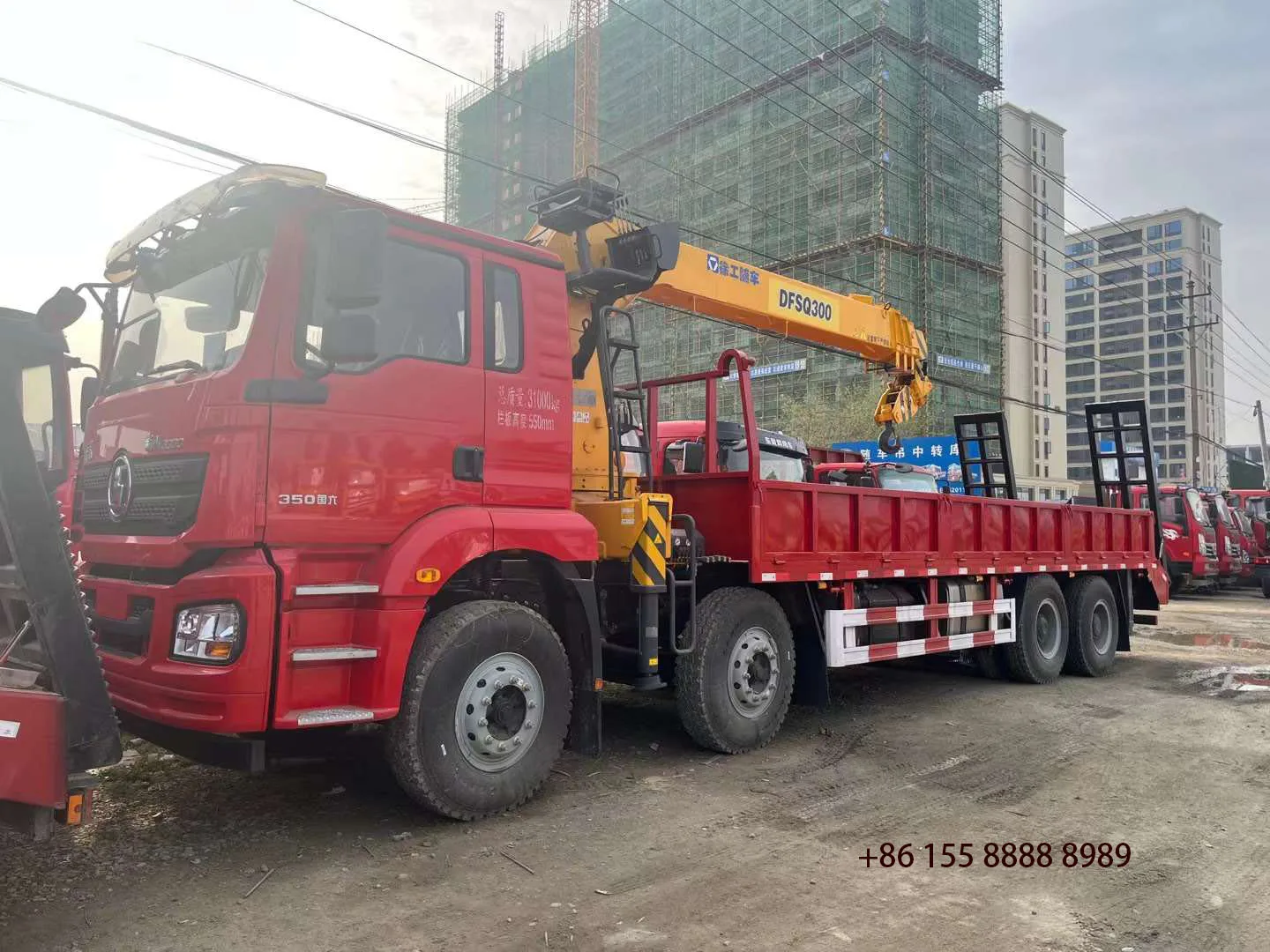Shanqi brand truck crane with SANY Palfinger 14/5 arm crane