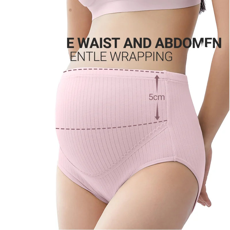 TEN-MJOURNEY High-Waist Belly Support Underwear Soft and Stretchy High Cotton Material Breathable Skin-Friendly
