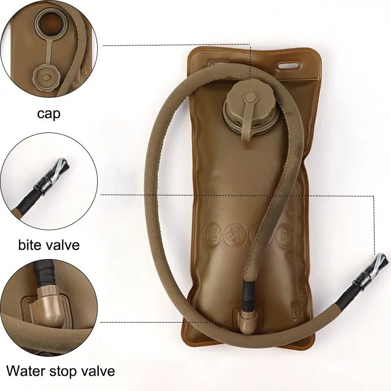 Free sample 2L Portable Water Bladder Bag Bike Bicycle Cycling Camel Hydration Bladder Backpacks Camping Hiking Sports Water Bag