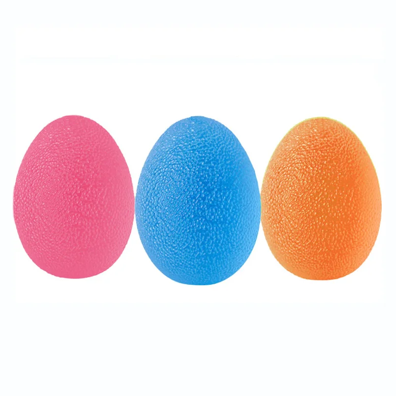 Soft TPR wrist training ball fitness therapy hand finger grip stress ball round or egg shape