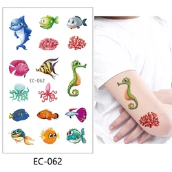 Красивые наклейки на руку для детей, временная Водонепроницаемая Татуировка EC-061 ~ EC-100
