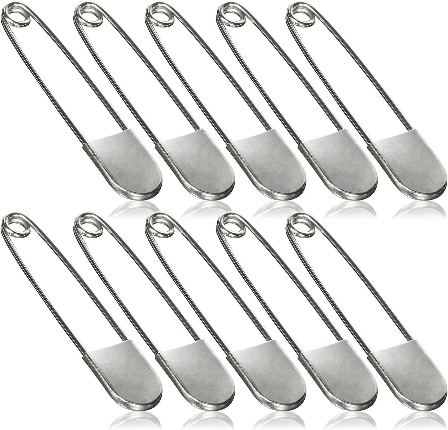 Factory Custom Cheap Price Stainless Steel 108MM Size Giant Safety Pins For Bag Laundry Safety Pin