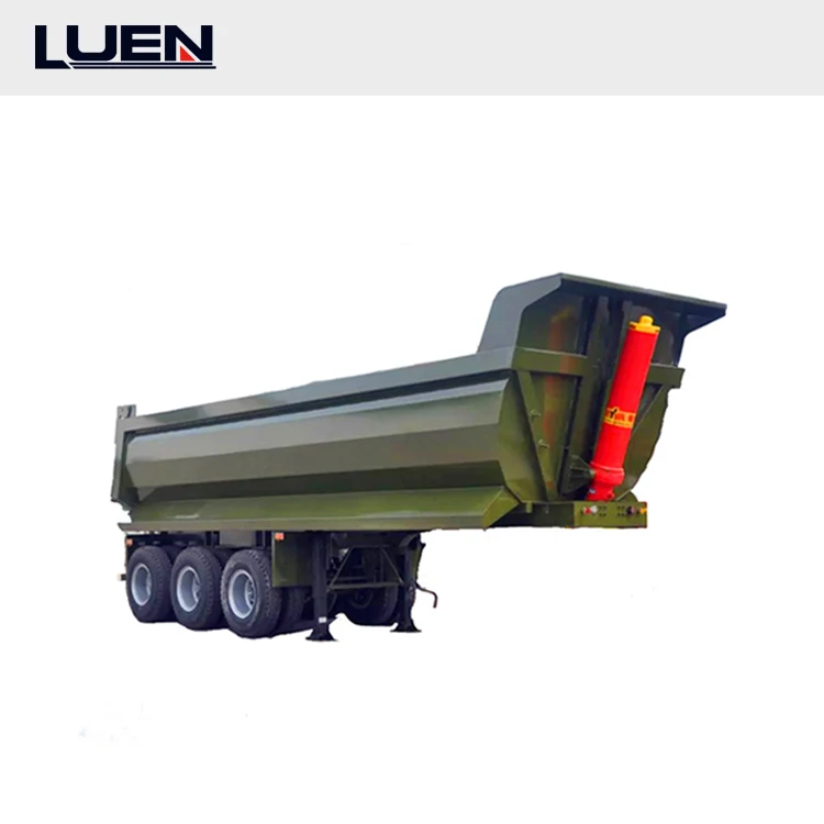 Tri-Axles 28CBM Dump Semi Trailer For Saudi Large quantity inventory