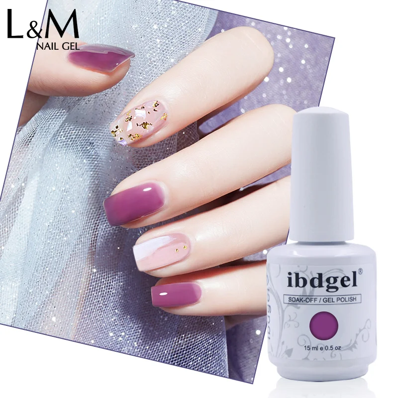 ibdgel milk tea color gel summer long lasting nail art wholesale uv gel polish supplier