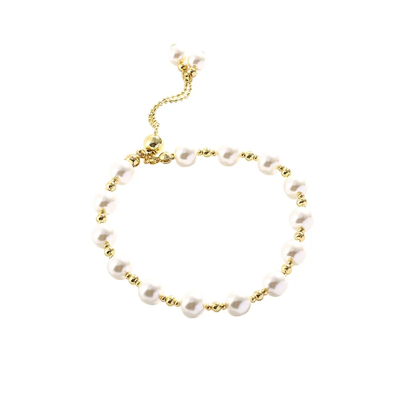 Hot sale high quality new design luxury simple fashion pearl fine jewelry bracelets women