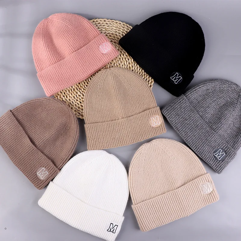 Best selling winter beanie hat 2024 new style popular winter hats beanie high quality outdoor solid color winter bucket hats