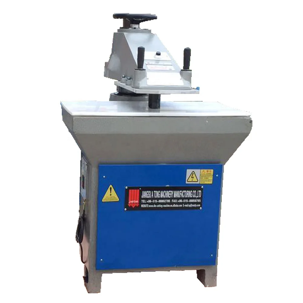 Leather trim manual clicker press cutting machine