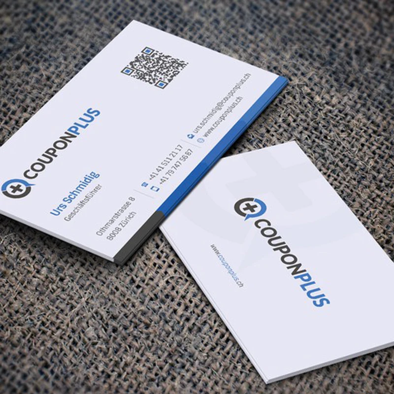 Custom paper business cards with qr code