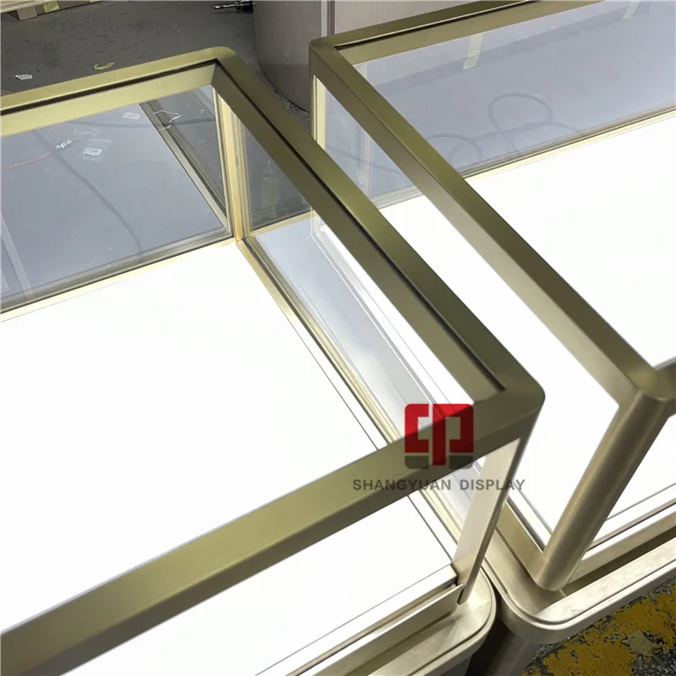 Diamond Jewelry Store Glass Display Cabinet High-End Jewelry Counter Furniture Customization Manufacturer