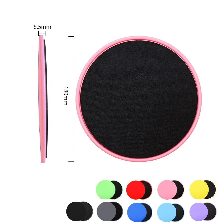 Wholesale Abdominal&Core Work out Slider Exercise Gliding Discs Thick Foam Pad Pink Core Sliders