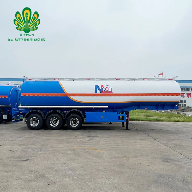 China Trailer Manufacturing High Capacity Oil Tanker Fuel Tanks Trailer for South Africa with pump for sale