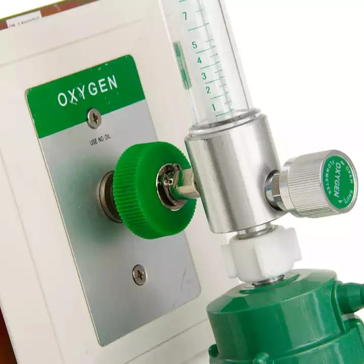 Oxygen flowmeter with DISS Standard Wall Oxygen Outlet Hospital Medical Gas Outlet