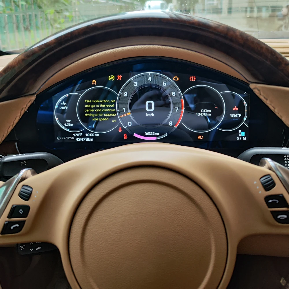 Digital Cluster 12.3 Inch Carplay For Porsche Panamera 2010-2017 Multimedia Player Cockpit Speed Meter Car Dashboard Panel