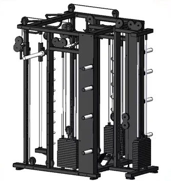 Smith Full-Body Muscle Training Machine Plate Loaded Equipment