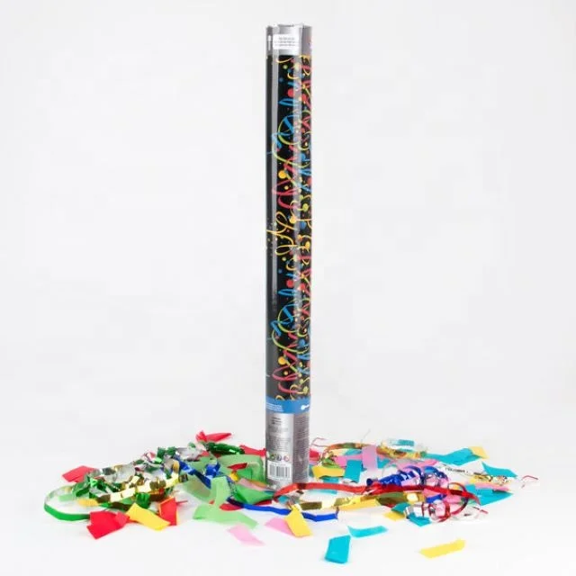 Turn Handle Shoots Vibrant Colored Wedding Confetti Cannon 20 Feet Into Air Bio-degradable Party Popper