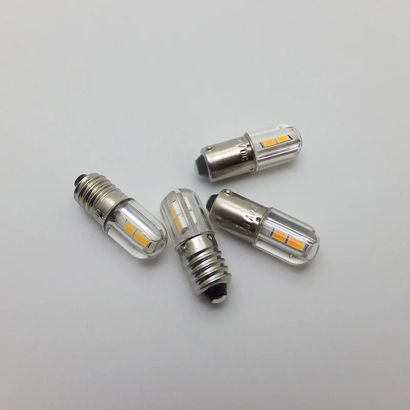 1W BA9S LED Light 6V 12V Indicator Lamp Blue Red Signal Lighting E10 Bulb for Torch Flashlight Headlight  24V 48V 60V 110V 220V
