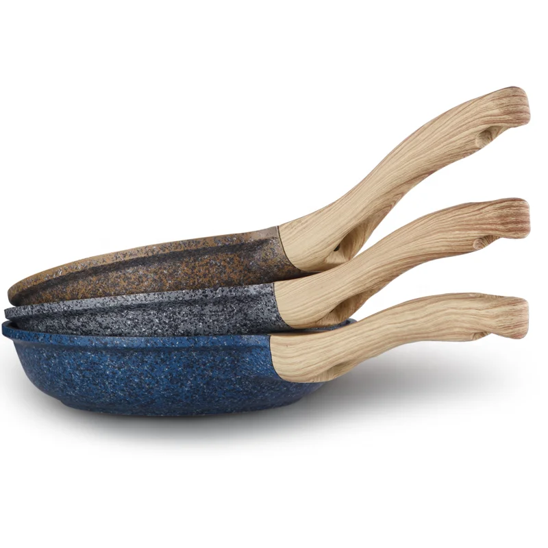cast aluminum nonstick frying pan with induction bottom fry pan sets with bakelite handle