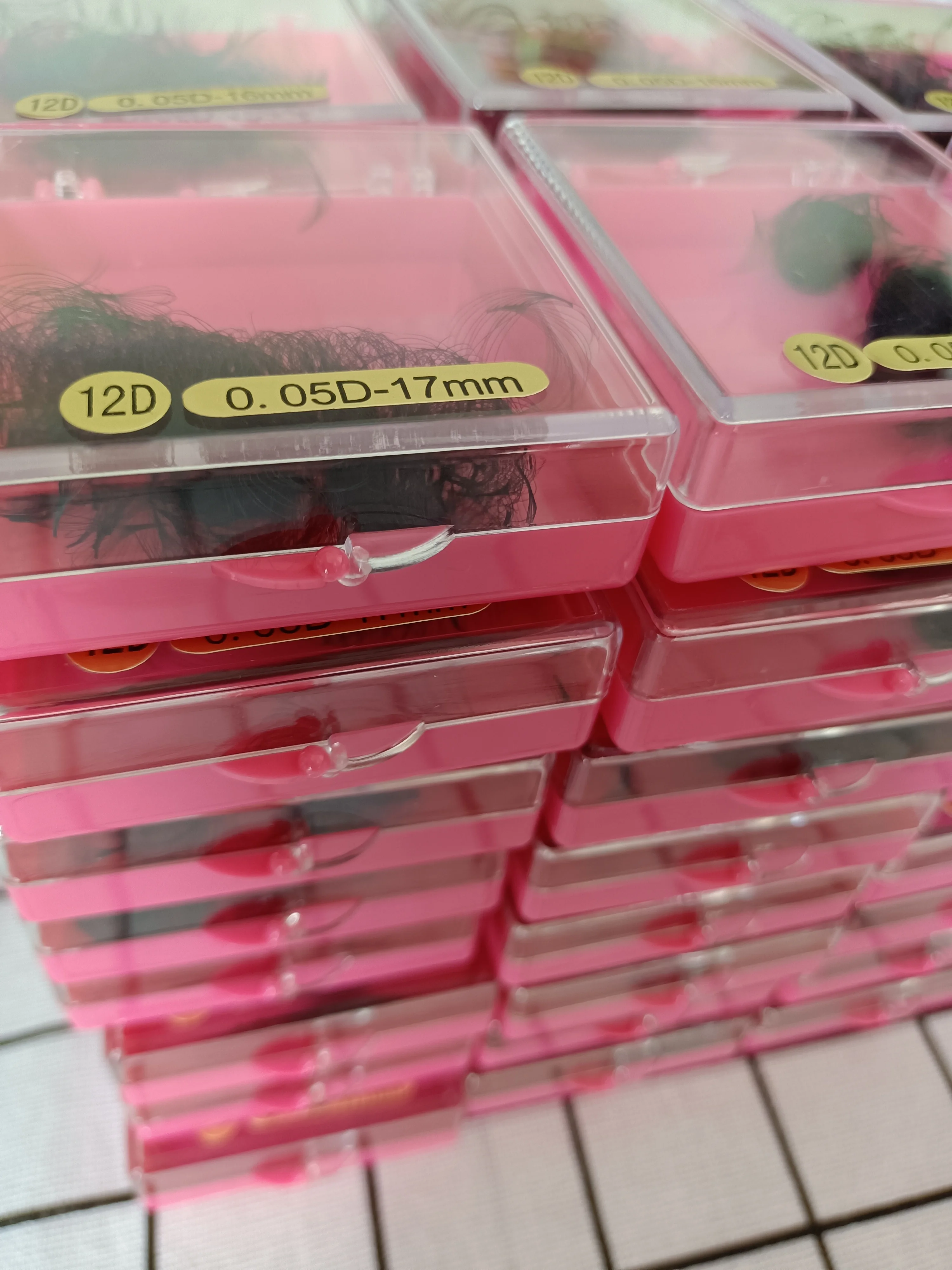 Stock Handmade Loose Promade Fans Pointy Base Stem Premade 120 300 500 1000 loose russian 5d volume lashes