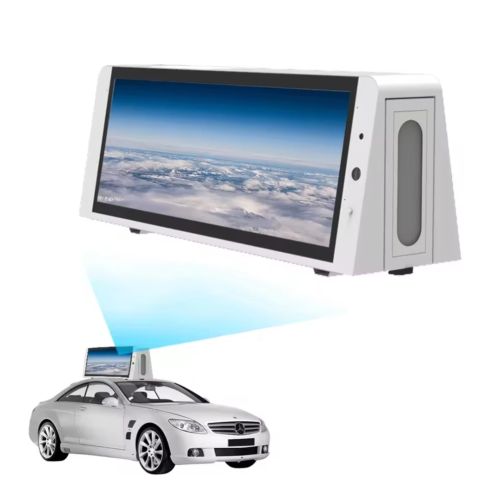 Led Display Screen Car P2.5 P5 Outdoor Programmable Car Roof Advertising Taxi Led Screen Message Display Waterproof Taxi Top Led