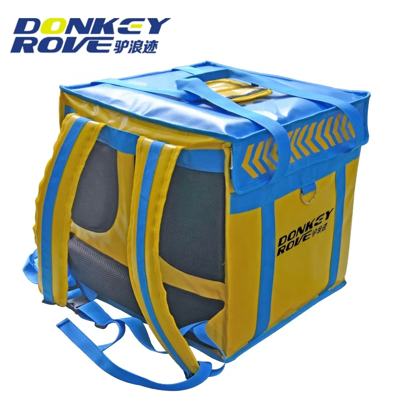 High quality insulated food delivery bag delivery backpack with divider