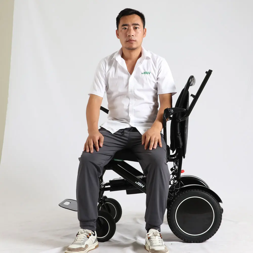 carbon fiber lithium battery Motorized majestic electric Wheelchair with batteries