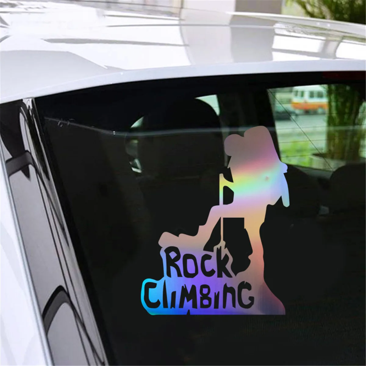 Rock Climbing Car Laser Sticker Vinyl Decal Car Truck Bumper Window Laptop Sticker Decor Gift Die Cut Decals Laptop Window Glass